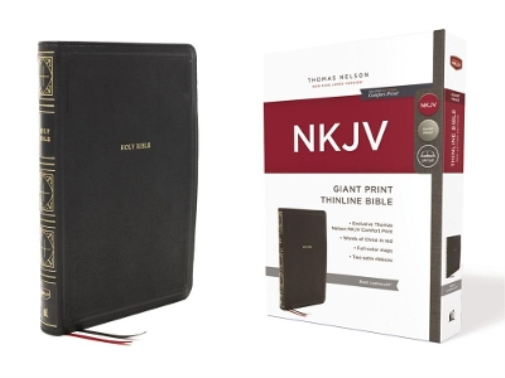 Thomas Nelson NKJV Holy Bible, Giant Print Thinline Bible (Rilegato in ecopelle)