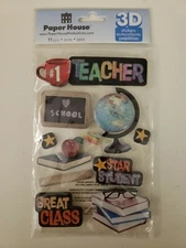 Paper House #1 Teacher scrapbooking stickers 