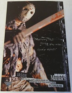 1998 Friday The 13th JASON Movie Maniacs McFarlane Toys ad page