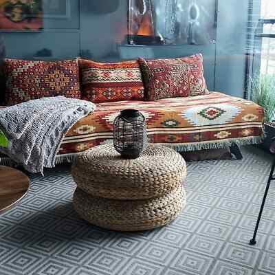 BOHOMIAN ÜBERWURFDECKE Wohnzimmer Stil Sofa Abdeckung Wohnkultur Boho Geschenk für sie