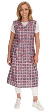 Reißverschluss Kittel RV Hauskleid Baumwolle Schürze Kochschürze