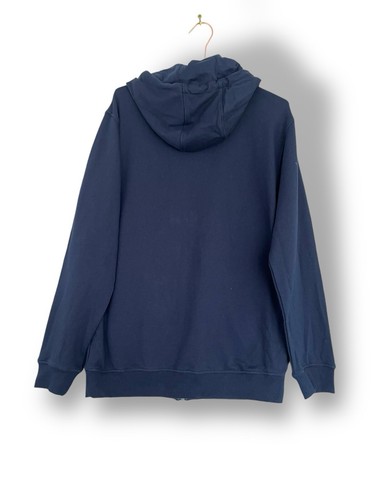 Rip Curl zip front Hoodie dark blue logo Size M Organic Cotton surf casual - Picture 6 of 10