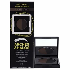 Duo Luxury Brow Powder Charocoal by Arches and Halos for Women 0.088 oz Eyebrow