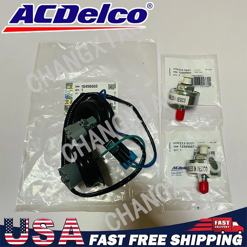 2x Knock Sensors with Wiring Harness 10456603 12601822 for Chevy Silverado C5 C6 Foto 2 de 4