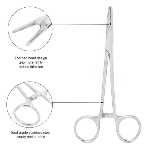 Body Piercing Locking Zange Lebensmittelqualität Edelstahl Body Piercing Na FAT - Bild 3 von 12