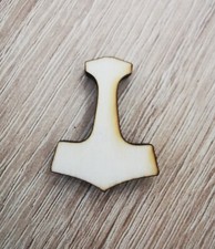 Thors Hammer, Mjölnir aus Holz 4er Set