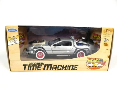 DeLorean Retour vers le Futur 3 - 1/24 Welly Diecast Voiture Miniature 22444W - Photo 1/4