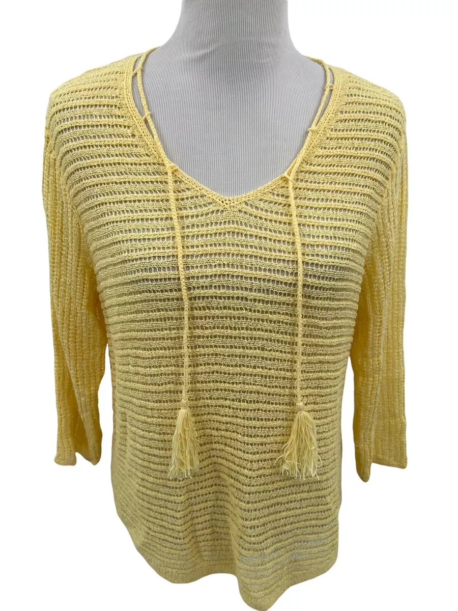 Light yellow outlet sweater womens