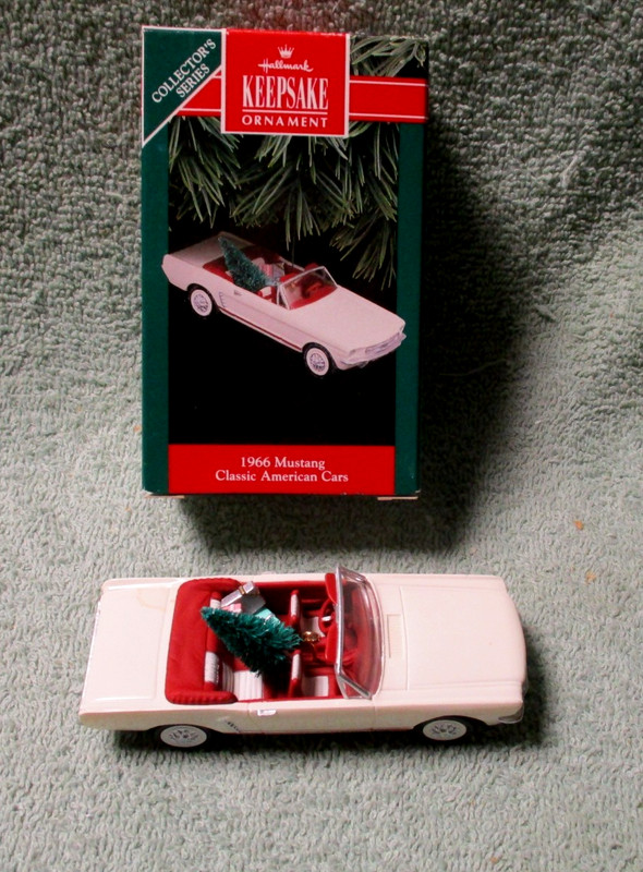 New 1992 Hallmark Keepsake Christmas Ornament 1966 Mustang #2 Classic Cars