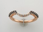Le Vian 14K Rose Gold Band Ring Deep Curve Pave Diamonds Elegant Jewelry for Her — photo 1