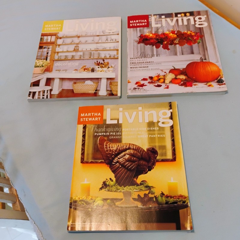 Martha Stewart Living Magazine 2000 (Lot Of 3)