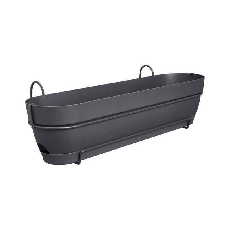 Jardiniere balcon Elho Vibia anti-chute pour balustrade fine