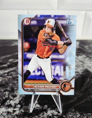 🔥JACKSON HOLLIDAY - 2022 BOWMAN DRAFT SKY BLUE  /499 #BD-168 - ORIOLES🔥