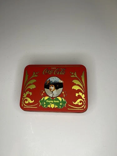 VINTAGE  COCA COLA PLAYING CARD SET IN TIN