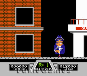 Hogan's Alley - Great NES Nintendo Light Gun Game