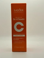 SADOER 5X Heavy Vitamin C Whitening Brightening Skin Active Face Toner 4.58 oz
