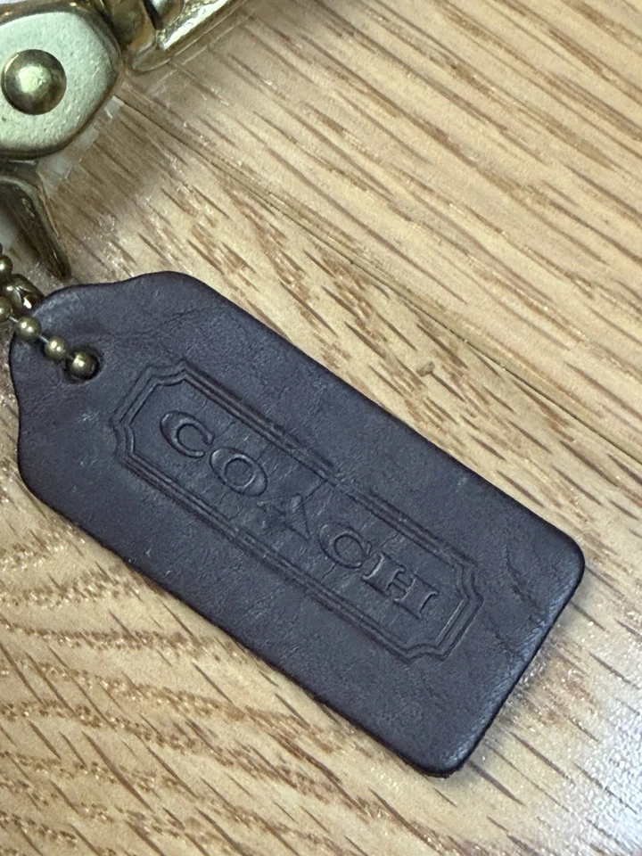 Bolso Bandolera Coach 9755 1980’s-1990’s Cuero Caoba Penny Bolsillo Hecho en EE. UU. Foto 2 de 4