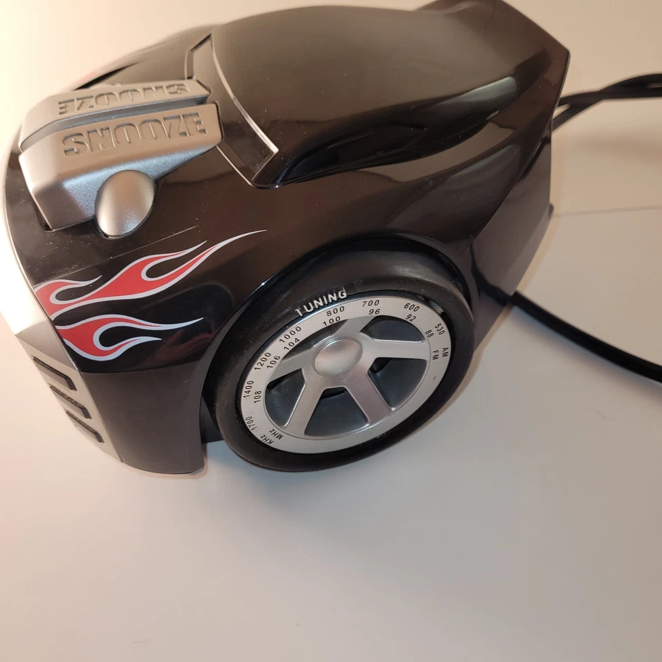 Collector Hot Wheels Car Alarm Clock Radio Mattel Works - Image 2 of 4