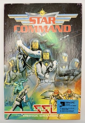 Star Command (IBM PC, 1988) Big Box   Complete w/ Disks, Manual & Inserts   SSI