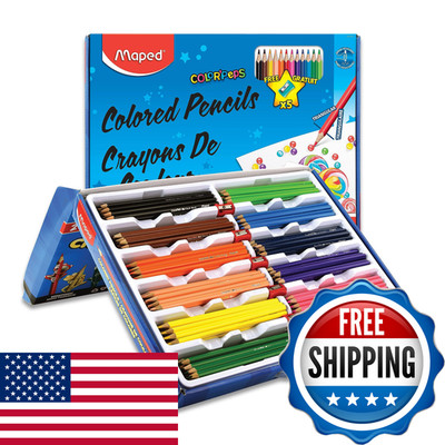 Maped - Colorpeps Triangular Colored Pencils School Pack 240 Pack 5 Pencil