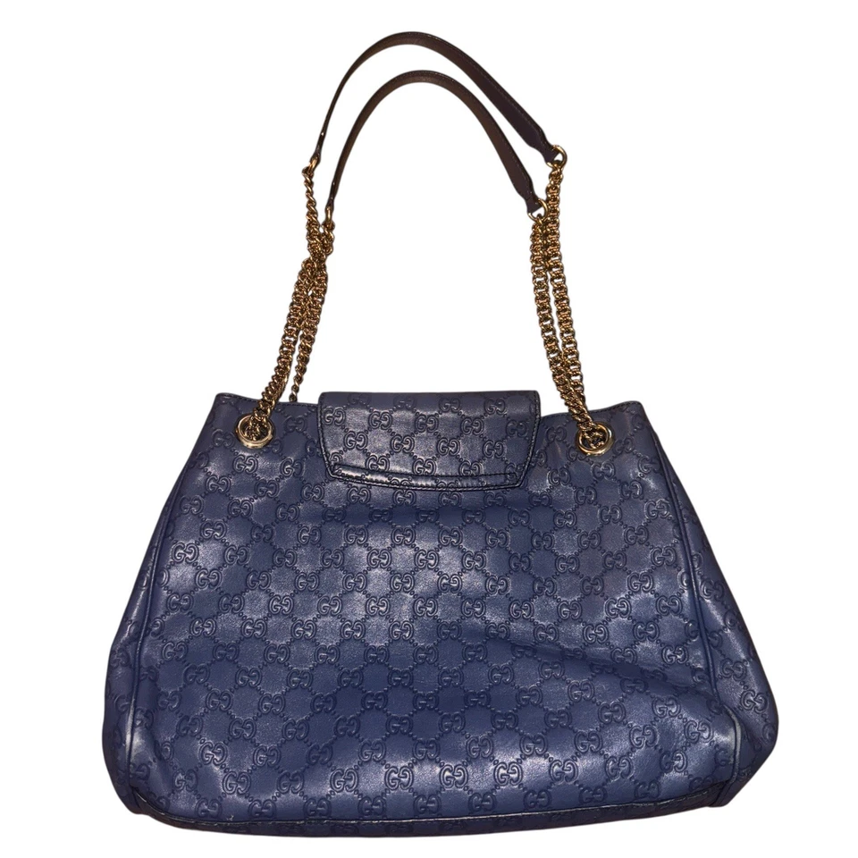 Gucci Emily цепочка клапан наплечная сумка Guccissima кожи большой - Изображение 2 из 4