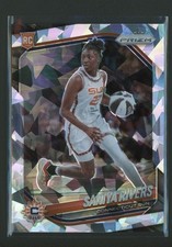 2025 Panini Prizm WNBA Saniya Rivers #131 RC Sun Cracked Ice Prizm