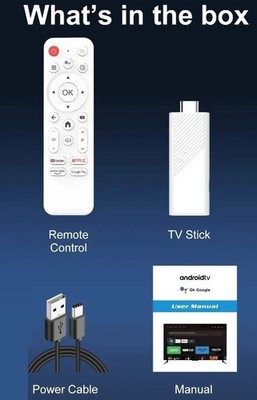 NEW Android 14 Fire Tv Stick Box 4K 2 Wifi BT-Sprachfernbedienung YouTube Apps+