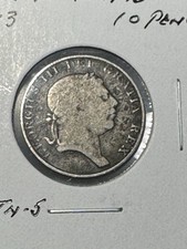 ** BANK OF IRELAND 1813 , 10 PENCE SILVER **