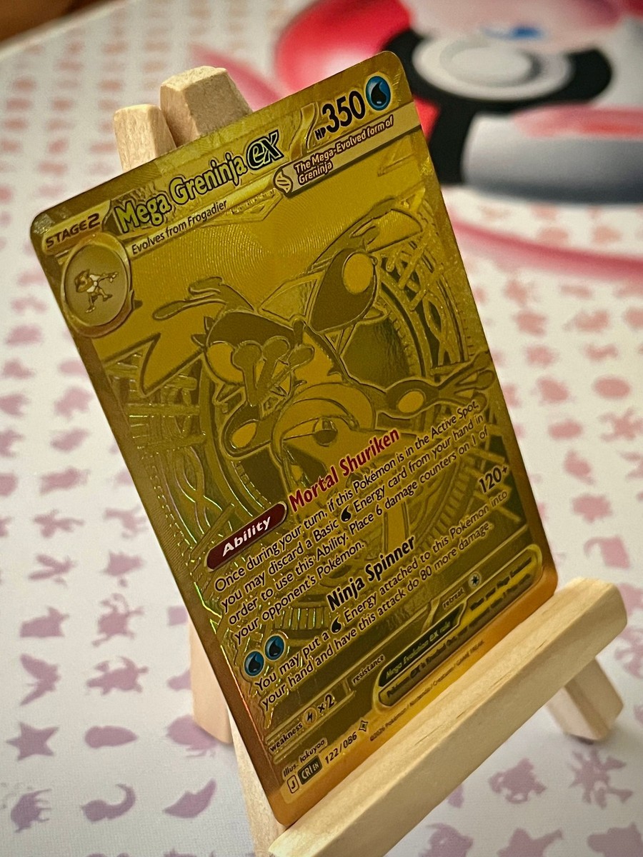 Gold Mega Greninja Ex - Chaos Rising 122/86 Hyper Rare (English