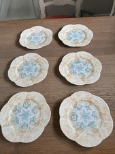 Set of Six Foley Wileman Pre Shelley Tea Plates