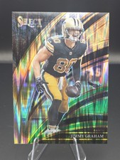 2025 Panini Select #249 Jimmy Graham Black and Green Prizm Shock