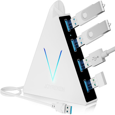 USB-3 Hub mit RGB-Beleuchtung | 4 Port | 60 cm Kabel