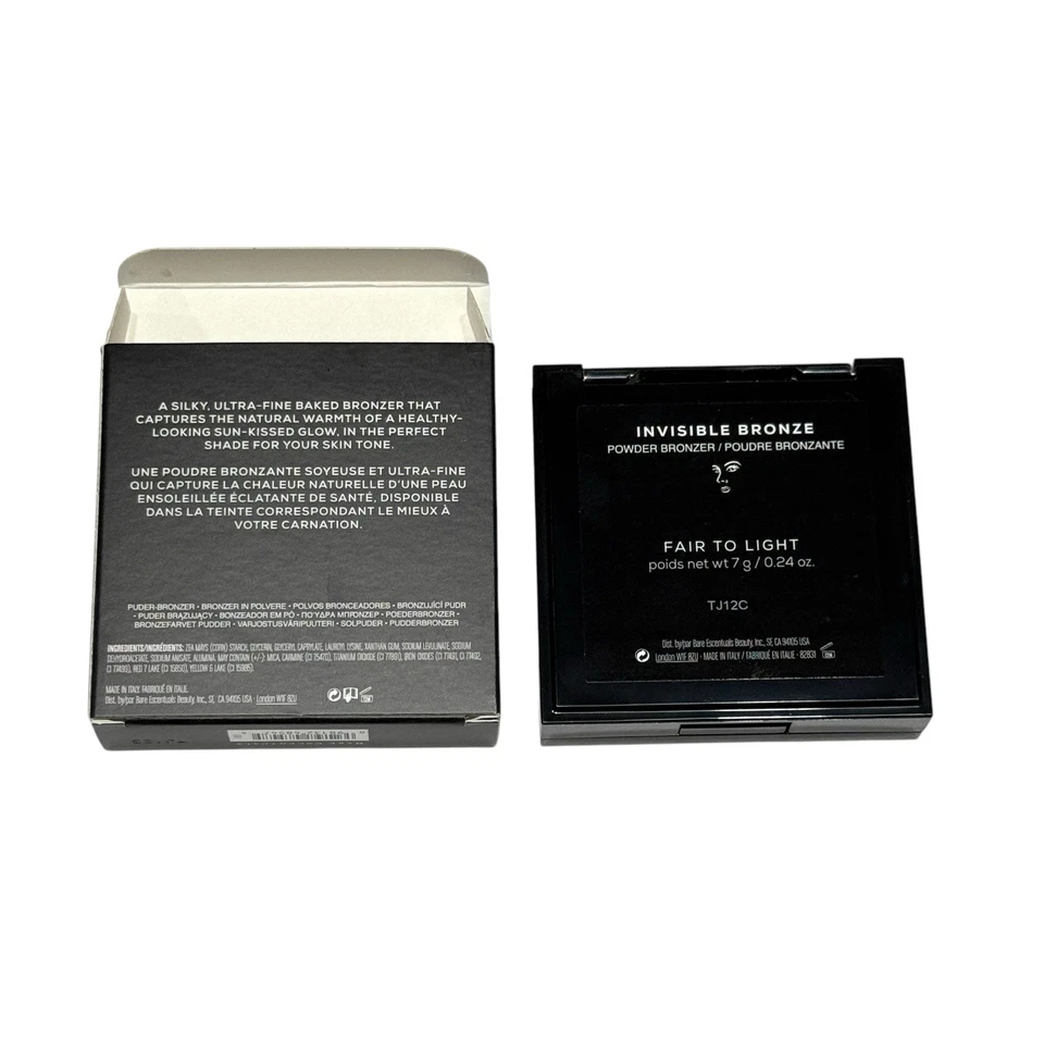 bareMinerals Invisible Bronze FAIR TO LIGHT baked powder bronzer .24 oz Rare NIB - Image 2 of 2