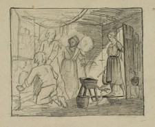 E. RONDAHL (1858-1914), Familienszene, Genres...