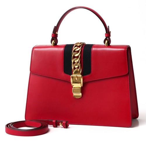 Down GUCCI Sylvie Handbag 2WAY Shoulder Bag Bag Web Ribbon