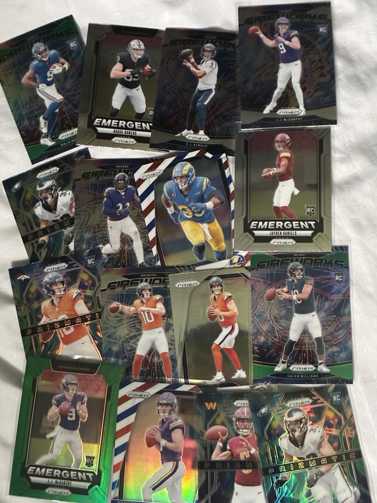 2024 Prizm Football Rookie Parallel And Base 800 Card Lot. Daniels, Maye & More!