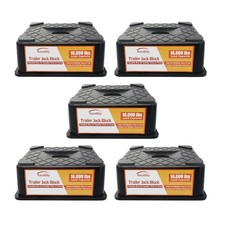 RV Trailer Jack Block, Trailer RV Stabilizer Blocks, 5 Pack Up to 16000 Lbs