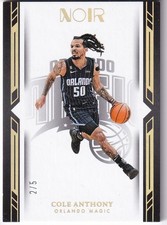 2022-23 Panini Noir NBA No. 106 Cole Anthony 2/5