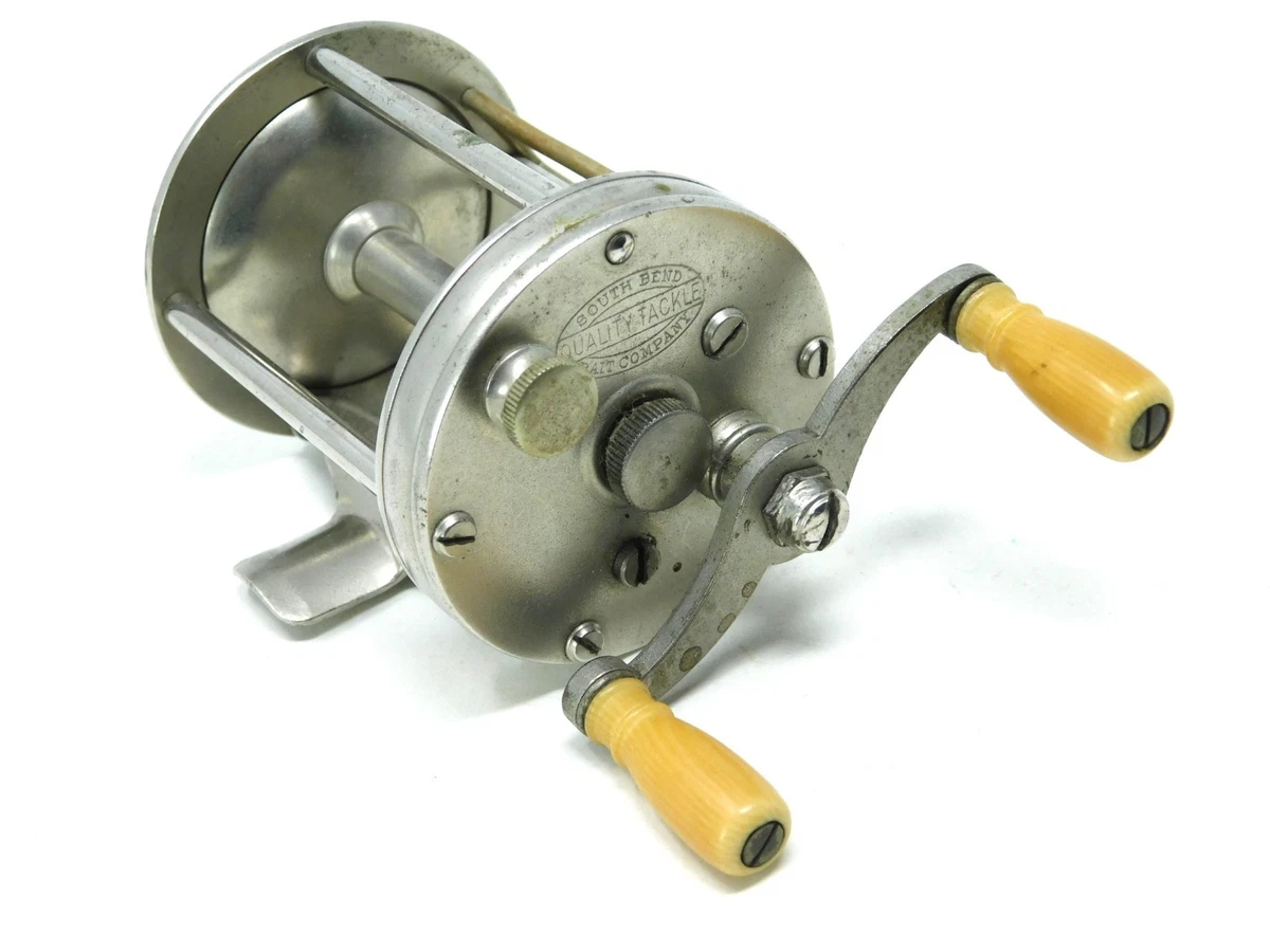 Moulinet Pêche Vintage South Bend Modèle 1131A - USA, Anti Cils Arrière - 1907