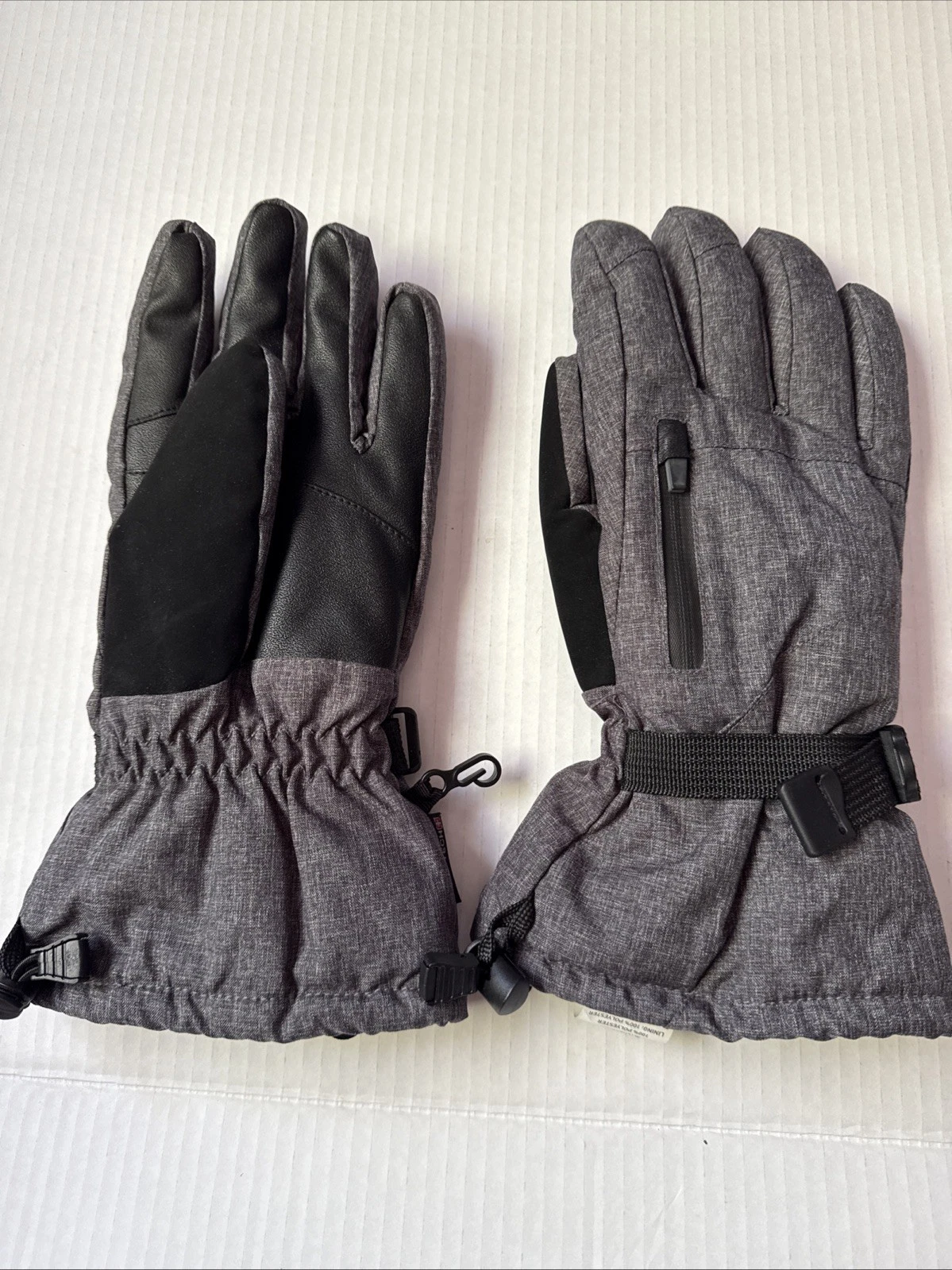 Swiss Tech Performance Gear Men's Ski Snow Gloves Size L/XL Black