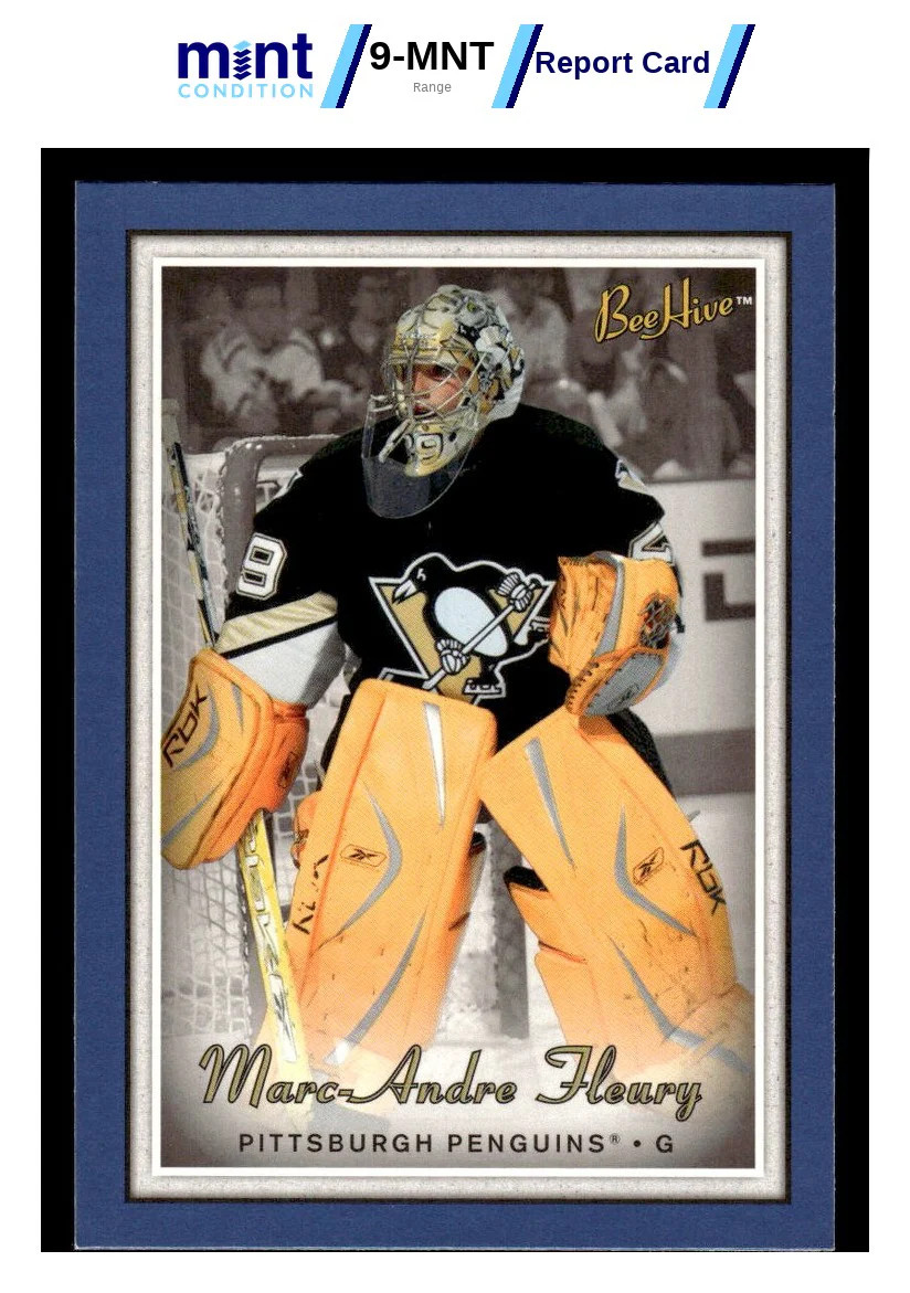2006 UPPER DECK BEEHIVE MARC-ANDRE FLEURY 21 MINT BLUE PITTSBURGH PENGUINS