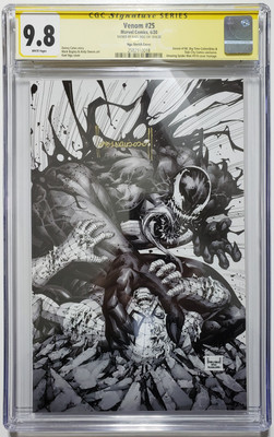 Venom #25 Kael Ngu Homage Virgin Sketch Exclusive Signed CGC 9.8 SS Key  