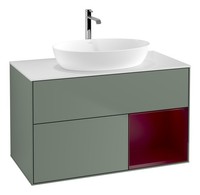 Villeroy & Boch Finion Waschbeckenunterschrank FüR Becken Mittig Regal Rechts...