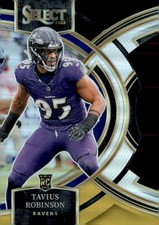 2023 Panini Select #114 Tavius Robinson Black and Gold Prizms Die Cuts