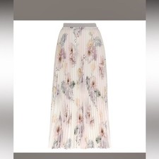 Ted Baker London Floral Pleated Skirt size 2 UK Retail 250.00 NWT