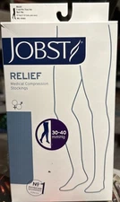 BRAND NEW BLACK JOBST compression socks 30-40 XL