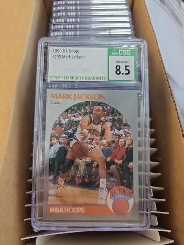 1990-91 NBA Hoops - #205 Mark Jackson - Picture 1 of 3