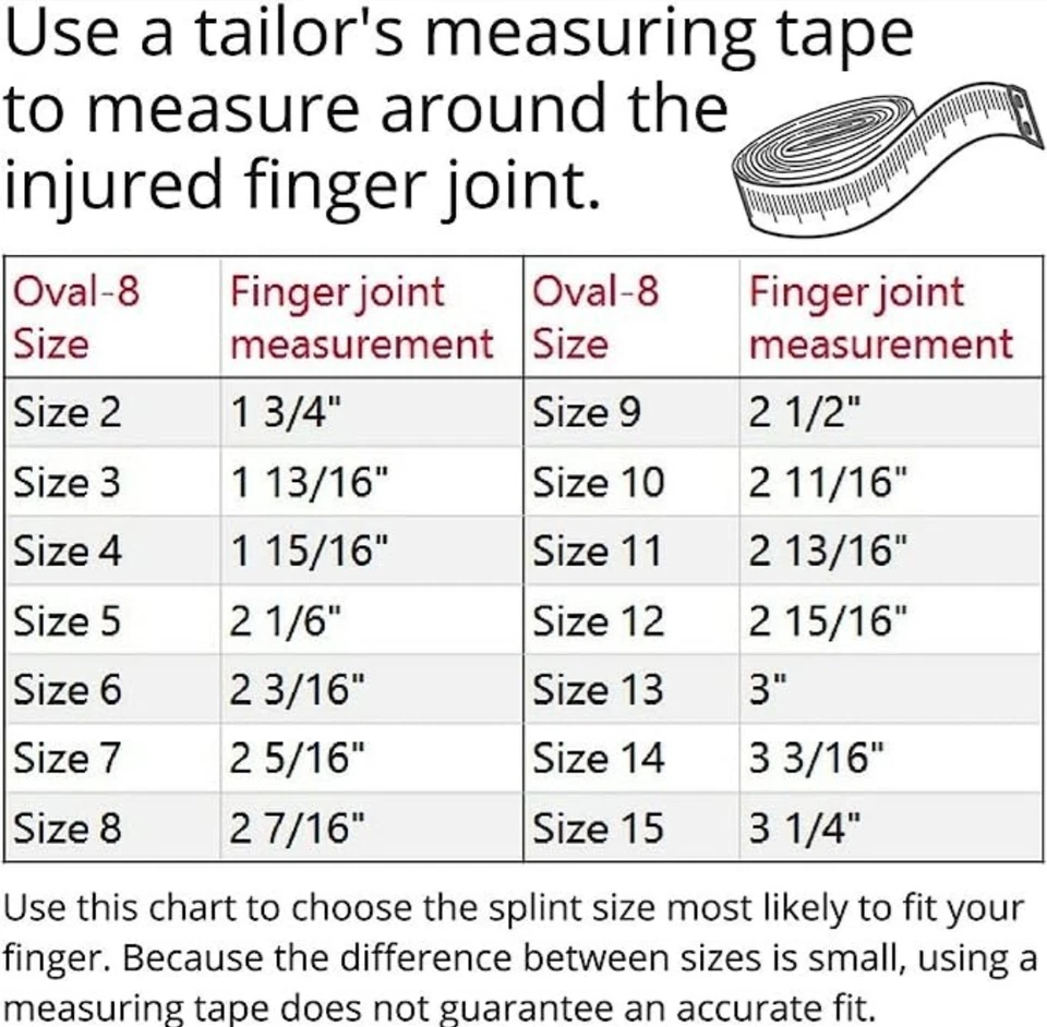 3-Point Products Oval-8 Finger Splint - Choose Your Size - Image 2 of 4