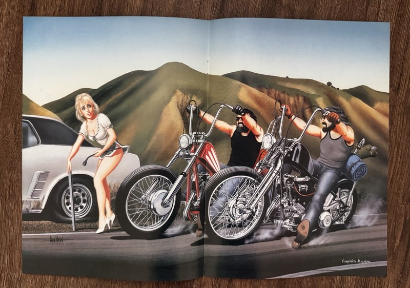 “Help” David Mann Vintage 1980s Easyriders Magazine Centerfold