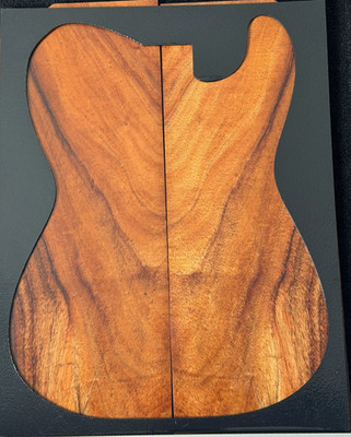 EXHIBITION GRADE Hawaiian Curly Koa Telecaster Guitar / set #325